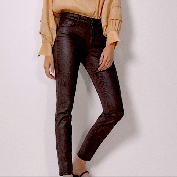 MASSIMO DUTTI | Skinny Coated Jeans - Picture 1 of 3
